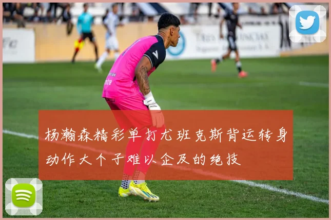 杨瀚森精彩单打尤班克斯背运转身动作大个子难以企及的绝技